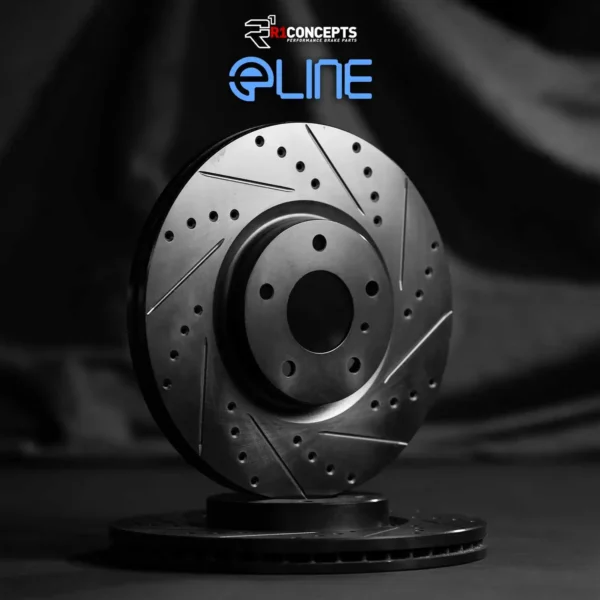 R1 Concepts Front Brake Rotor Kit _Brake Rotors_ Brake Disc _Drilled and Slotted WHPN1-11006 - Afbeelding 3