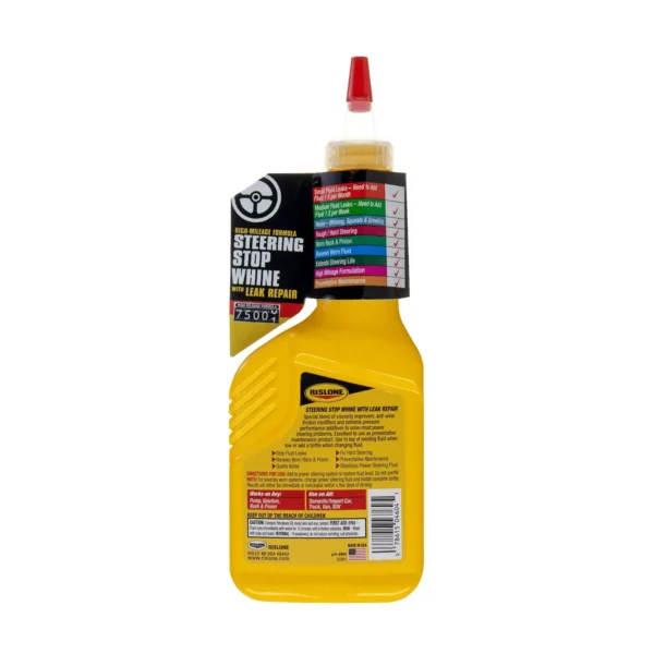 Rislone High Mileage Steering Stop Whine with Leak Repair 4604 Power Steering Fluid, 11.8 oz - Afbeelding 2