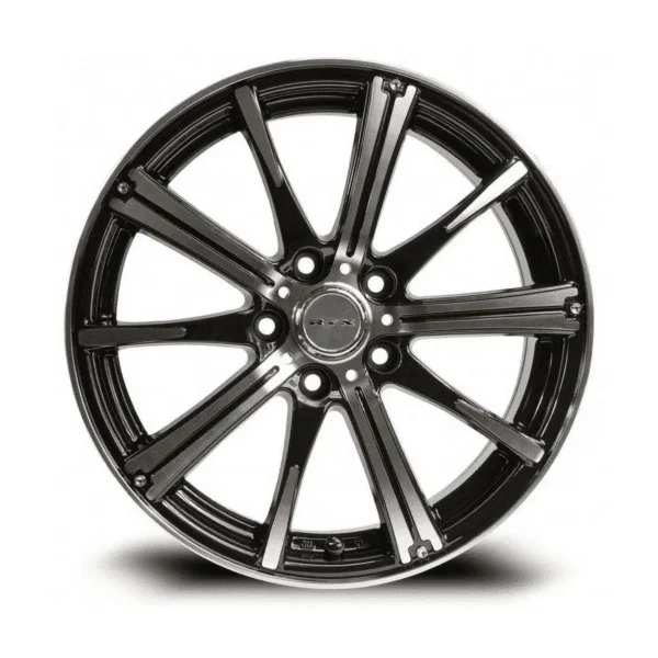 RTX Spark 14x5.5 4x100 ET38 CB73.1 Black Machined Wheel - Afbeelding 2