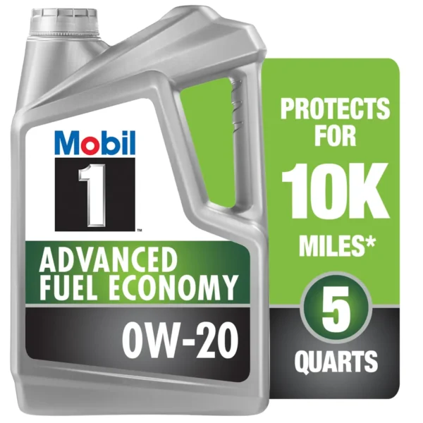 Mobil 1 Advanced Fuel Economy Full Synthetic Motor Oil 0W-20, 5 Quart - Afbeelding 4