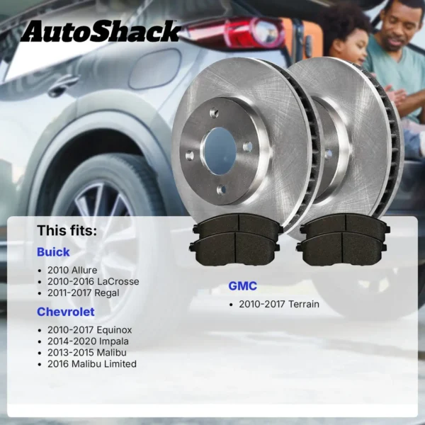 Autoshack Front Brake Set Spare Parts Chevrolet Brake Pad Disc Brake Rotor - Afbeelding 3