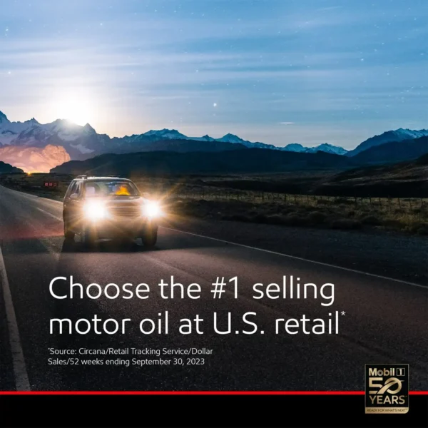 Mobil 1 Advanced Fuel Economy Full Synthetic Motor Oil 0W-20, 5 Quart - Afbeelding 3